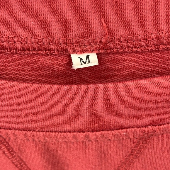 Cozy Colorblock Long Sleeve Women's Sweatshirt Red, Gray and Oatmeal Size M - Picture 2 of 8